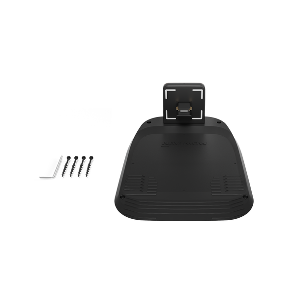 Navimow i Series robot lawn mower charging station with screws.