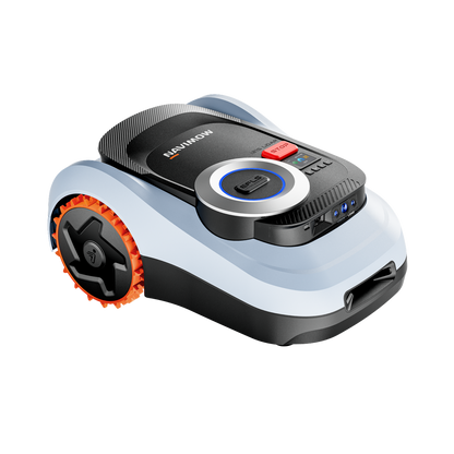 Navimow i110E robot lawn mower on a plain white background.