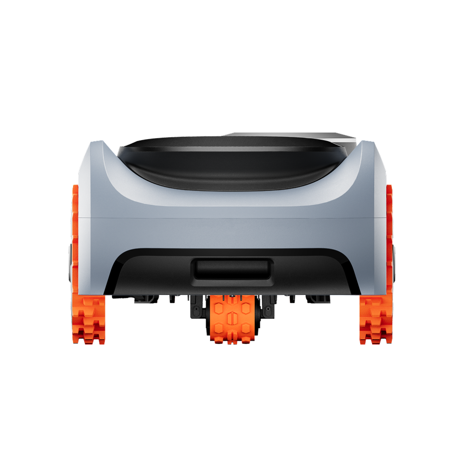 Navimow i110N robot lawn mower seen from the rear side.